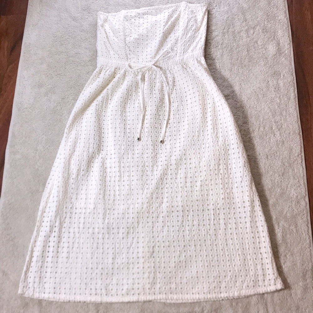 H&M Conscious Collection White Eyelet Dress